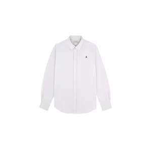 Scalpers Biznis košeľa 'New Oxford'  svetlosivá / biela