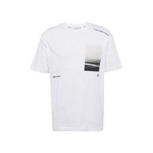 Calvin Klein Jeans Tričko 'SERENITY'  sivá / svetlosivá / čierna / biela