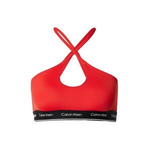 Calvin Klein Swimwear Bikinový top 'Meta Legacy '  červená / čierna / biela