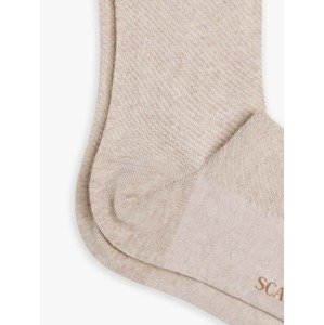 Scalpers Ponožky 'New Vintage'  svetlobéžová / hnedá