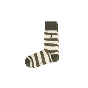 Scalpers Ponožky 'Waves'  béžová / kaki