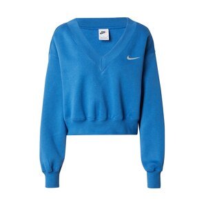 Nike Sportswear Mikina 'Phoenix Fleece'  kráľovská modrá / biela