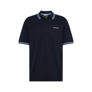 JACK & JONES Tričko 'PARKER'  námornícka modrá / kráľovská modrá / biela