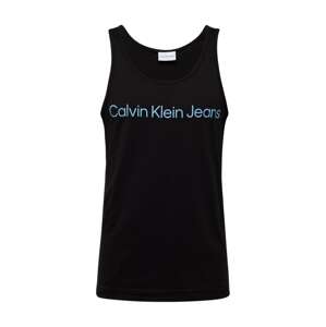 Calvin Klein Jeans Tričko 'INSTITUTIONAL'  svetlomodrá / čierna