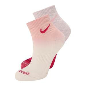 NIKE Športové ponožky 'Everyday Plus'  svetlofialová / farba lesného ovocia / ružová / púdrová