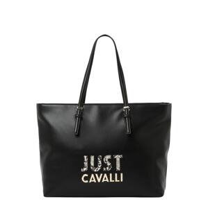 Just Cavalli Shopper  zlatá / čierna / biela