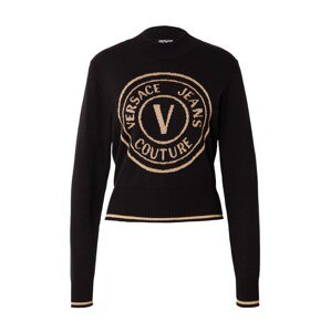 Versace Jeans Couture Sveter  svetlobéžová / čierna