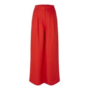 SELECTED FEMME Plisované nohavice 'Lyra'  ohnivo červená