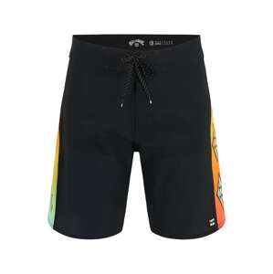BILLABONG Surferské šortky 'AIRLITE'  svetlosivá / mätová / neónovo oranžová / čierna