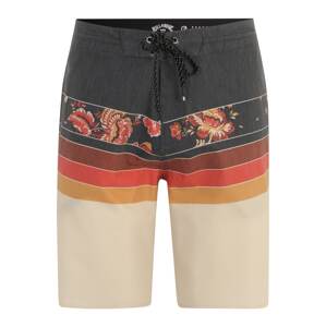 BILLABONG Surferské šortky 'SPINNER'  béžová / hnedá / antracitová / červená
