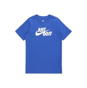 Nike Sportswear Tričko 'JDI SWOOSH 2'  kráľovská modrá / biela
