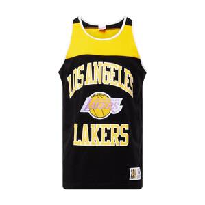 Mitchell & Ness Funkčné tričko 'LA LAKERS'  žltá / svetlofialová / čierna