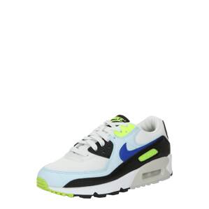 Nike Sportswear Nízke tenisky 'AIR MAX 90'  modrá / svetlomodrá / limetová / biela