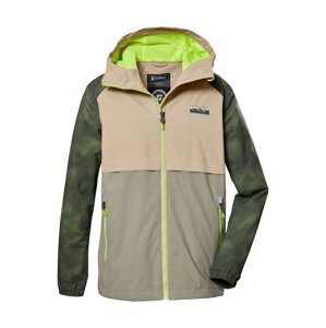 KILLTEC Outdoorová bunda  piesková / sivá / zelená