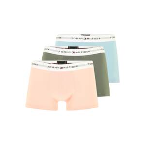 Tommy Hilfiger Underwear Boxerky 'Essential'  svetlomodrá / zelená / broskyňová