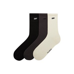 Pull&Bear Ponožky  grafitová / čierna / prírodná biela