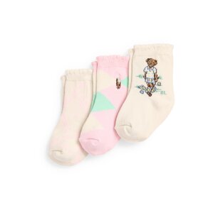 Polo Ralph Lauren Ponožky  svetlobéžová / ružová