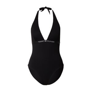 Tommy Hilfiger Underwear Jednodielne plavky  čierna / šedobiela