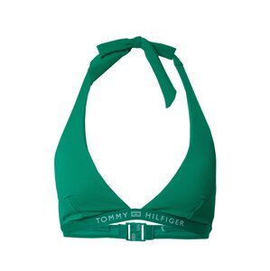 Tommy Hilfiger Underwear Bikinový top  zelená / biela