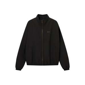 Pull&Bear Prechodná bunda  svetlosivá / čierna