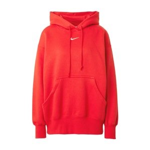 Nike Sportswear Mikina 'Phoenix Fleece'  červená / biela