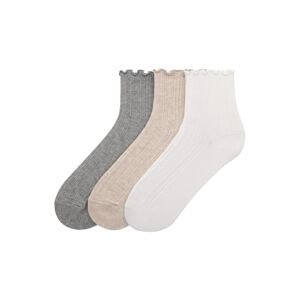Pull&Bear Ponožky  telová / sivá / biela