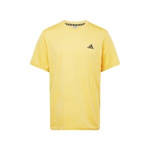 ADIDAS PERFORMANCE Funkčné tričko 'TRAIN ESSSENTIALS COMFORT'  citrónová / čierna