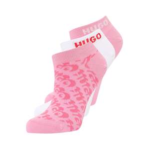 HUGO Red Ponožky  ružová / pitaya / červená / biela