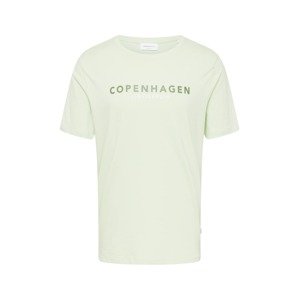 Lindbergh Tričko 'Copenhagen'  jedľová / pastelovo zelená / biela
