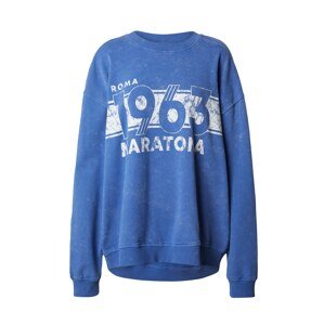 TOPSHOP Mikina '1863 Maratona'  modrá / biela