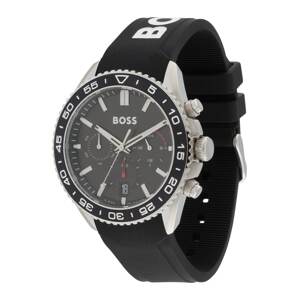 BOSS Black Analógové hodinky 'RUNNER'  čierna / strieborná / biela