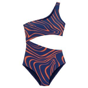BUFFALO Jednodielne plavky 'Monokini Dune'  modrá / oranžová