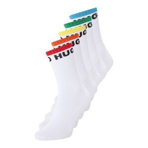 HUGO Ponožky 'RAINBOW'  žltá / tmavooranžová / červená / biela