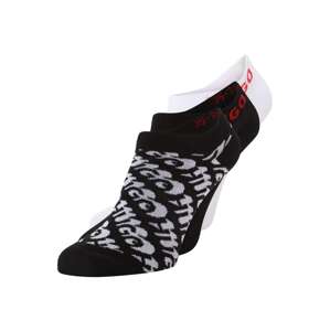 HUGO Red Ponožky  svetlosivá / červená / čierna / biela