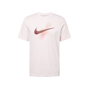Nike Sportswear Tričko 'SWOOSH'  svetloružová / bordová