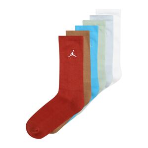 Jordan Ponožky 'EVERYDAY ESSENTIALS'  azúrová / svetlomodrá / hnedá / pastelovo zelená / červená / biela