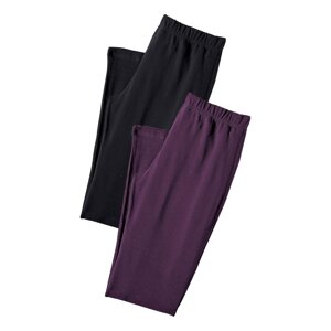 VIVANCE Pyžamové nohavice  neónovo fialová / čierna