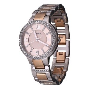 FOSSIL Analógové hodinky 'Virginia ES3405'  ružové zlato / strieborná