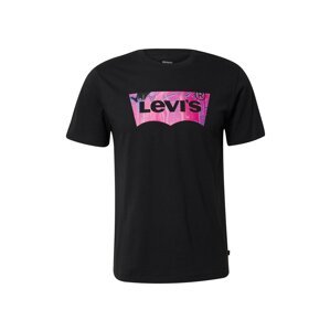 LEVI'S ® Tričko 'Graphic Crewneck Tee'  ružová / čierna