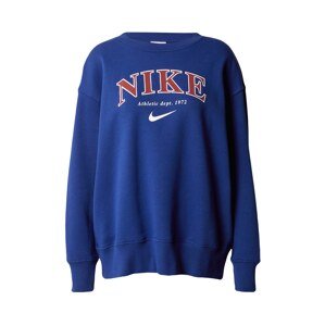 Nike Sportswear Mikina  kráľovská modrá / rubínová / biela