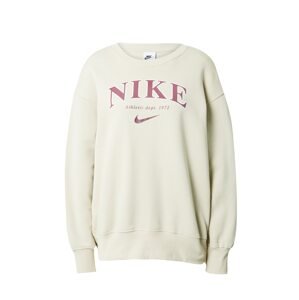 Nike Sportswear Mikina  tmelová / farba lesného ovocia / biela