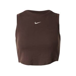 Nike Sportswear Top 'ESSENTIAL'  čokoládová / biela