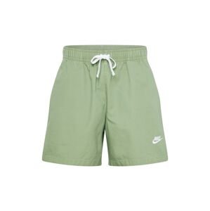 Nike Sportswear Nohavice 'CLUB+'  kaki / biela