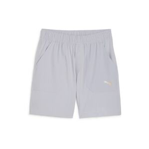 PUMA Športové nohavice 'Concept 8'  sivá / svetlooranžová / biela