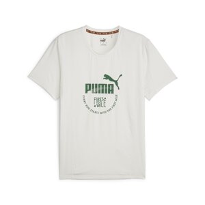 PUMA Funkčné tričko 'First Mile'  svetlosivá / zelená