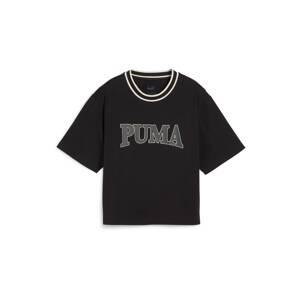 PUMA Funkčné tričko 'Squad'  tmavosivá / čierna / biela