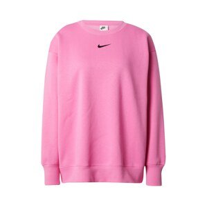 Nike Sportswear Športová mikina 'PHOENIX'  ružová / čierna