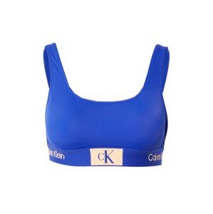 Calvin Klein Swimwear Bikinový top  krémová / kráľovská modrá