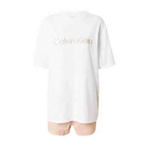 Calvin Klein Underwear Kraťasy  béžová / biela