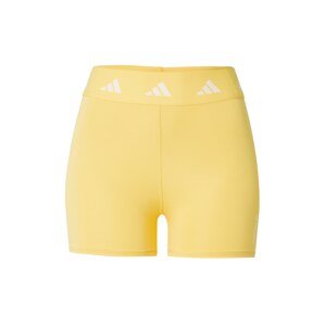 ADIDAS PERFORMANCE Športové nohavice  žltá / biela